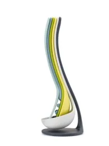 Space-saving nesting kitchen utensils from Joseph Joseph with magnetic stand in multi-colour