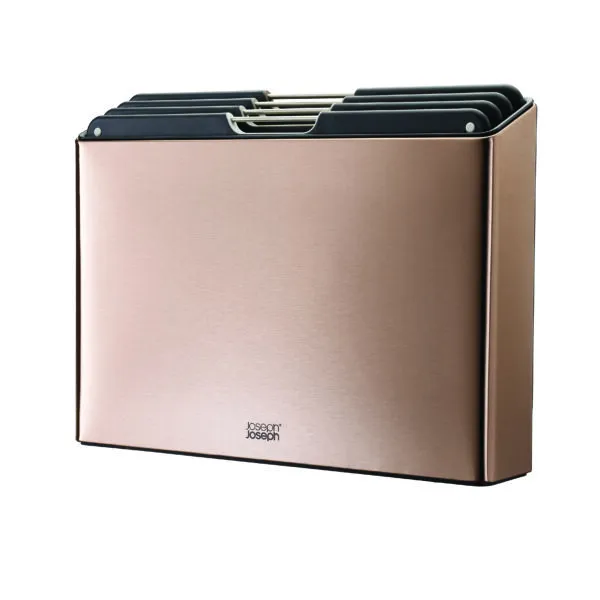 Ultimate Folio Steel Chopping Board Set 4 Piece – Rose Gold