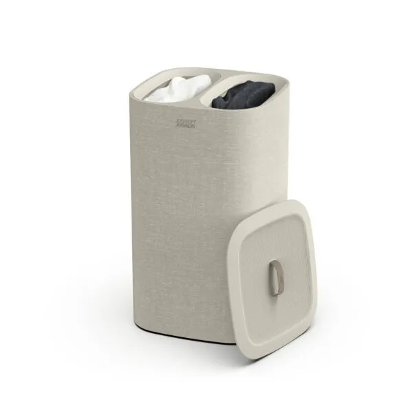 Tota Ecru Laundry Separation Basket – Effortless 60L Sorting