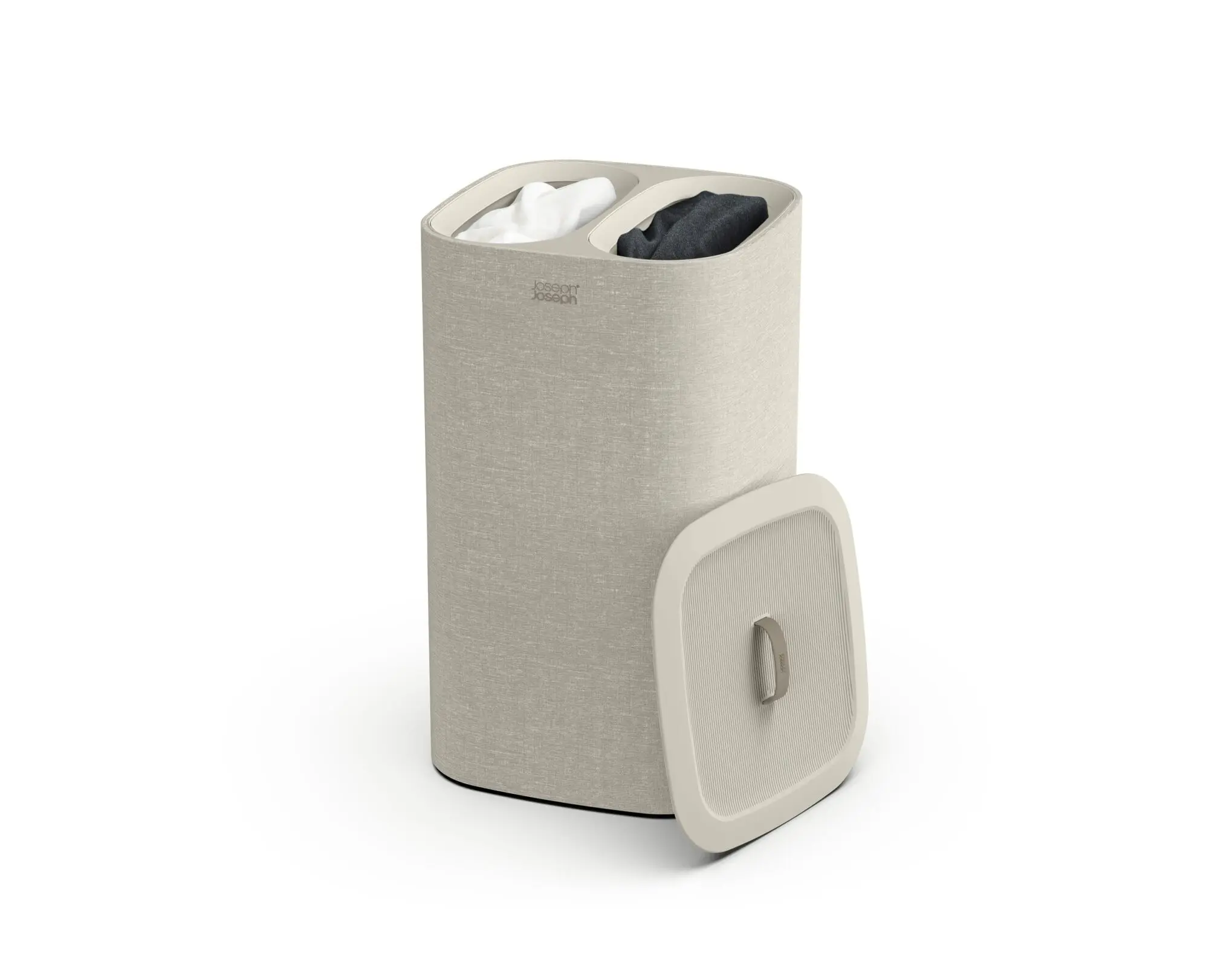 50019_02 Tota Ecru Laundry Separation Basket – Effortless 60L Sorting