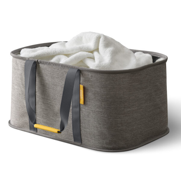 Hold All Collapsible Laundry Basket Grey – Easy to Carry