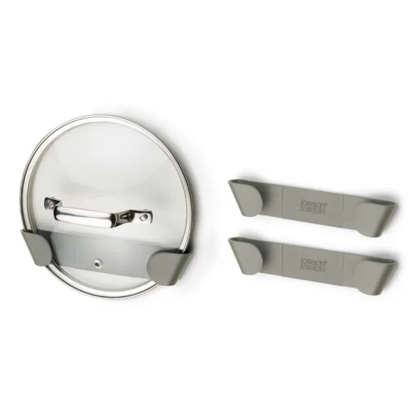 Best Duo Set of 3 in cupboard pan lid holders - Grey Design
