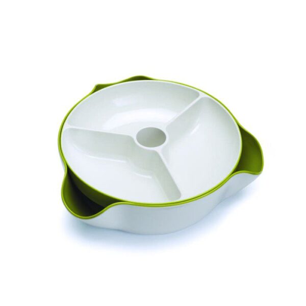 Double Dish Large White