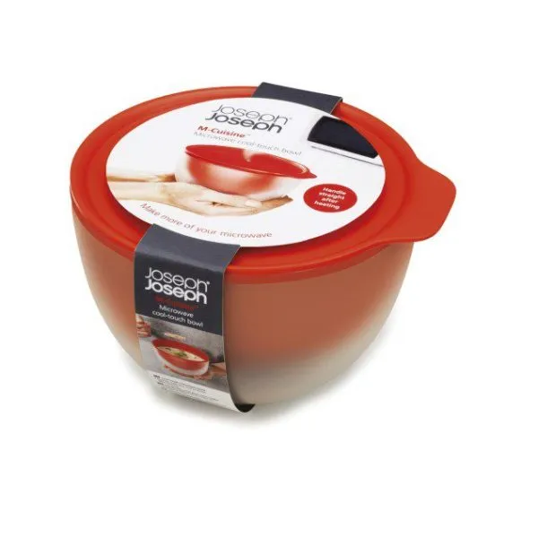 M-Cuisine cool-touch microwave bowl - Stone/Orange