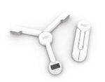 Luxury Tri Scale in White – Compact Folding Digital Scale