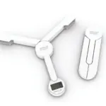 Luxury Tri Scale in White – Compact Folding Digital Scale